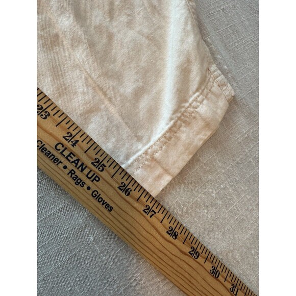 J.Crew Linen & Cotton‎ Twill Elastic Waist Cropped Comfy Casual Pants Size 8 - Picture 9 of 9